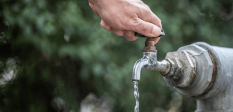 Collapse of the water supply system