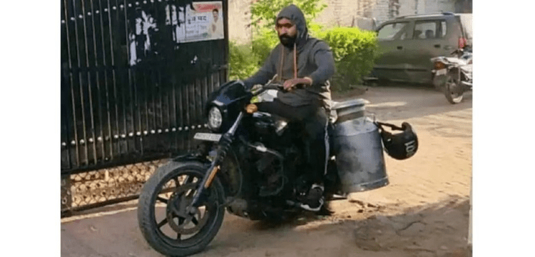 Man selling milk on Harley Davidson goes viral