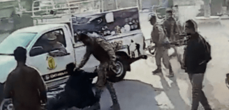 A video of Karachi Rangers assaulting a man on a motorcycle goes viral. (1)