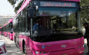 Karachi pink bus