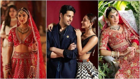 For the Siddharth-Kiara wedding Manish Malhotra created 150 unique outfits for the bride and groom.