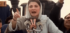 Maryam criticises senior SC judges for conspiring against Nawaz in a furious speech in Sargodha.