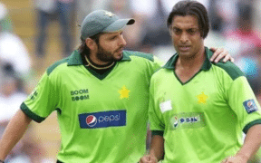 Shahid Afridi says Shoaib Akhtar took injections that he can’t walk now, defending Shaheen Afridi.