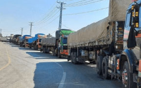 Thousands of trucks stuck at Torkham border.