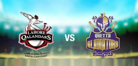 Lahore Qalandars vs Quetta Gladiators