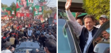 Imran khan leads rally