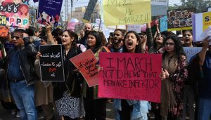 YouTubers are criticised by Aurat March Lahore for inciting violence and interfering with the march