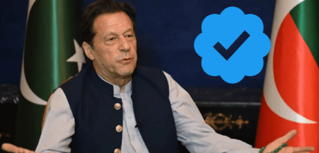 Imran khan blue tick