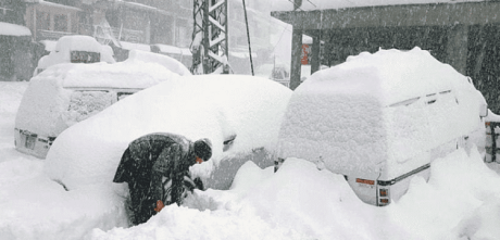 Snowfall in Kalam breaks record