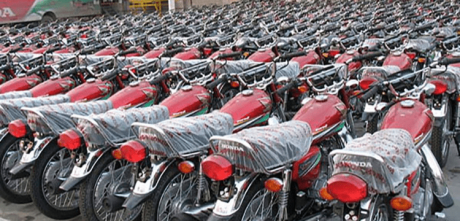 Free motorcycles to victims in sindh