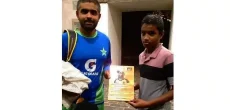 Young Sri Lankan Fan warmly welcomes his idol Babar Azam