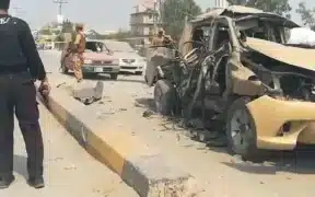 Massive Blast On FC Personnel In Peshawar