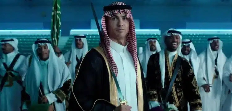 Cristiano Ronaldo In Saudi Attire, Wields Sword For Saudi National Day