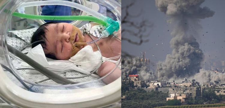 Miraculous Birth As Baby Makkah Survives Airstrike in Gaza