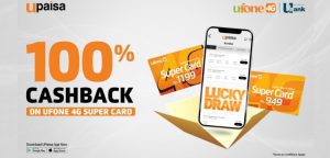 UPaisa Offers Exciting Weekly Cash-Back Prizes for 100 Lucky Super Card Users