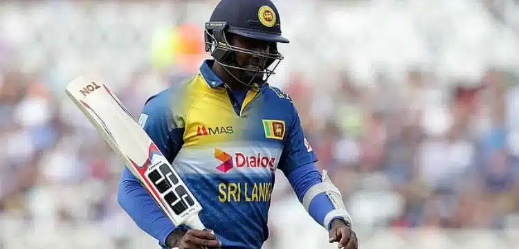 Angelo Mathews Dismissed In Cricket For Unusual Cause