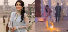 Ayeza Khan Narrowly Escapes Fire During Jaan-e-Jahan Shoot