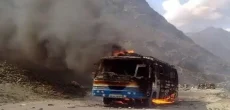 Chilas Bus Fire From Gunfire Kills 8, Injures 16