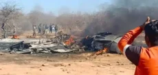 Indian Air Force Fighter Jet Crashes In Telangana