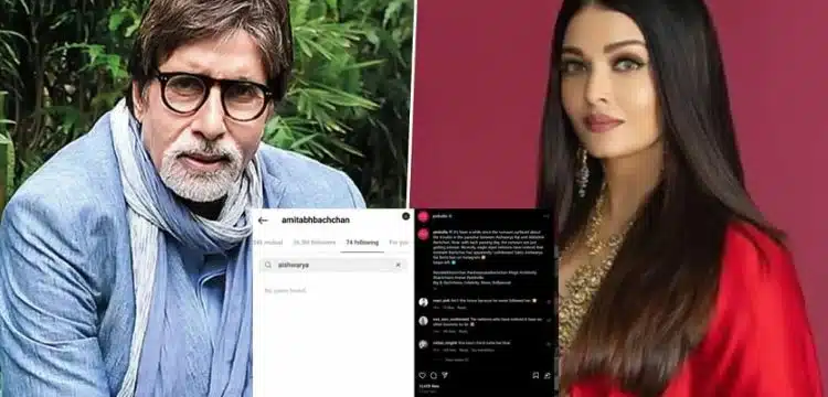 Did Amitabh Unfollow Aishwarya On Instagram? What's The Story?