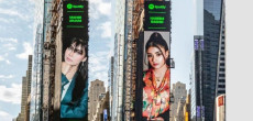 Maher Anjum and Hareem Rashid Illuminate Times Square as Ambassadors for Spotify's EQUAL Pakistan Initiative.