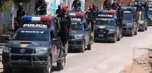 Security Forces Conduct Flag Marches Before Elections 2024