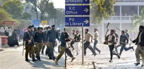 Nine Students Injured In Clash At Punjab University