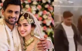Shoaib And Sana Javed Seen Together First Time After Marriage