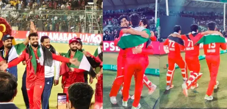 Islamabad United Celebrates PSL9 Win With Palestinian Flags