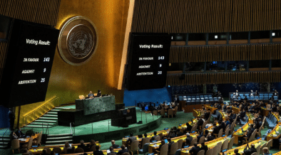 UNGA Declares Palestine Eligible For UN Membership