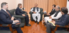 Omar Ayub Discusses Military Courts With US Ambassador