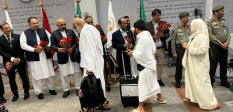 First Group Of Pakistani Hajj pilgrims Has Reached Saudi Arabia