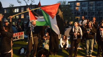 Protesters Supporting Palestine Occupied Amsterdam University Overnight