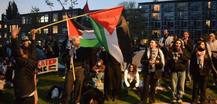 Protesters Supporting Palestine Occupied Amsterdam University Overnight