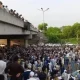 Several Jamaat-e-Islami workers have been arrested during a protest at D-Chowk in Islamabad