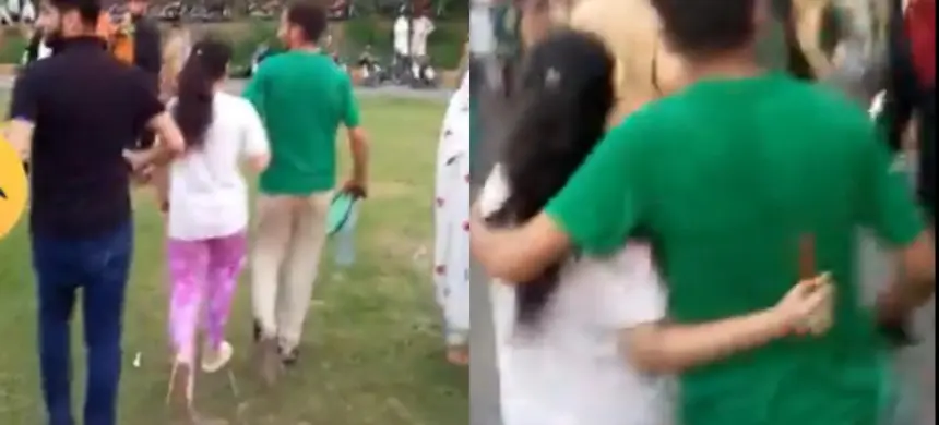 Couple harassed by an enraged mob on Independence Day in Islamabad