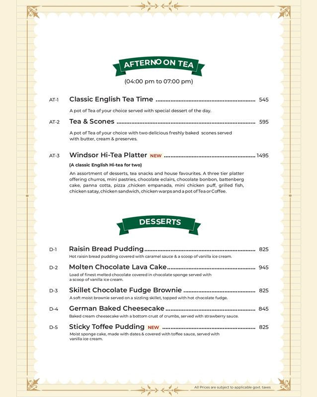 English-Tea-House-Menu