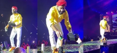 At a London concert, Arijit Singh told a fan, "This is my temple; you can't place food here," after the fan put food on the stage