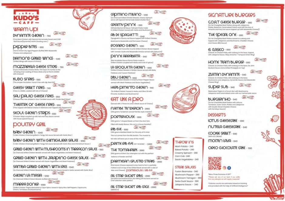 Kudo’s-Caff-menu