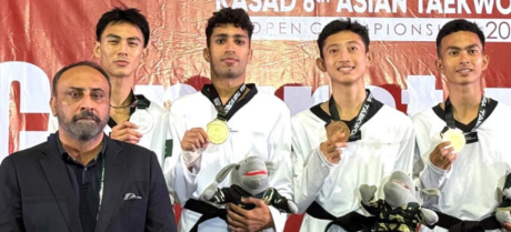 Shahzeb Khan Secures Gold Medal at the Asian Open Taekwondo Championship