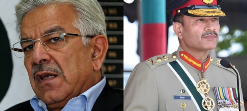 Gen Asim Munir to Remain COAS Until 2027, Says Khawaja Asif