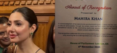 Mahira Khan Honoured by UK Parliament for Her Contribution to the Arts