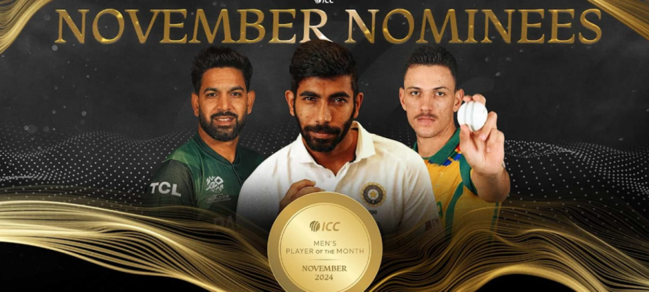 Harris Rauf Among Nominees for ICC Men’s Player of the Month