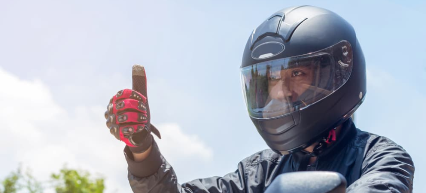 Wearing a helmet is now mandatory for all motorcycle riders