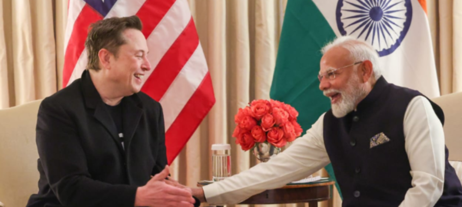 PM Modi Meets Elon Musk in Washington, Discusses Tech Partnership