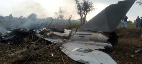PAF Training Jet Crashes in Vehari, Pilots Safe