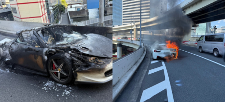 Man Fulfills 10-Year Dream of Buying a Ferrari, Only for It to Catch Fire Within an Hour