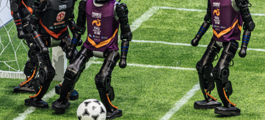 China Hosts World’s First AI-Powered Humanoid Robot Football Match