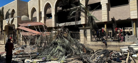 Israeli Airstrikes Strike Café, School, and Hospital in Gaza, Resulting in 95 Casualties
