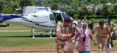 Indian Helicopters Ongoing in Himalayan Flood Rescue Efforts